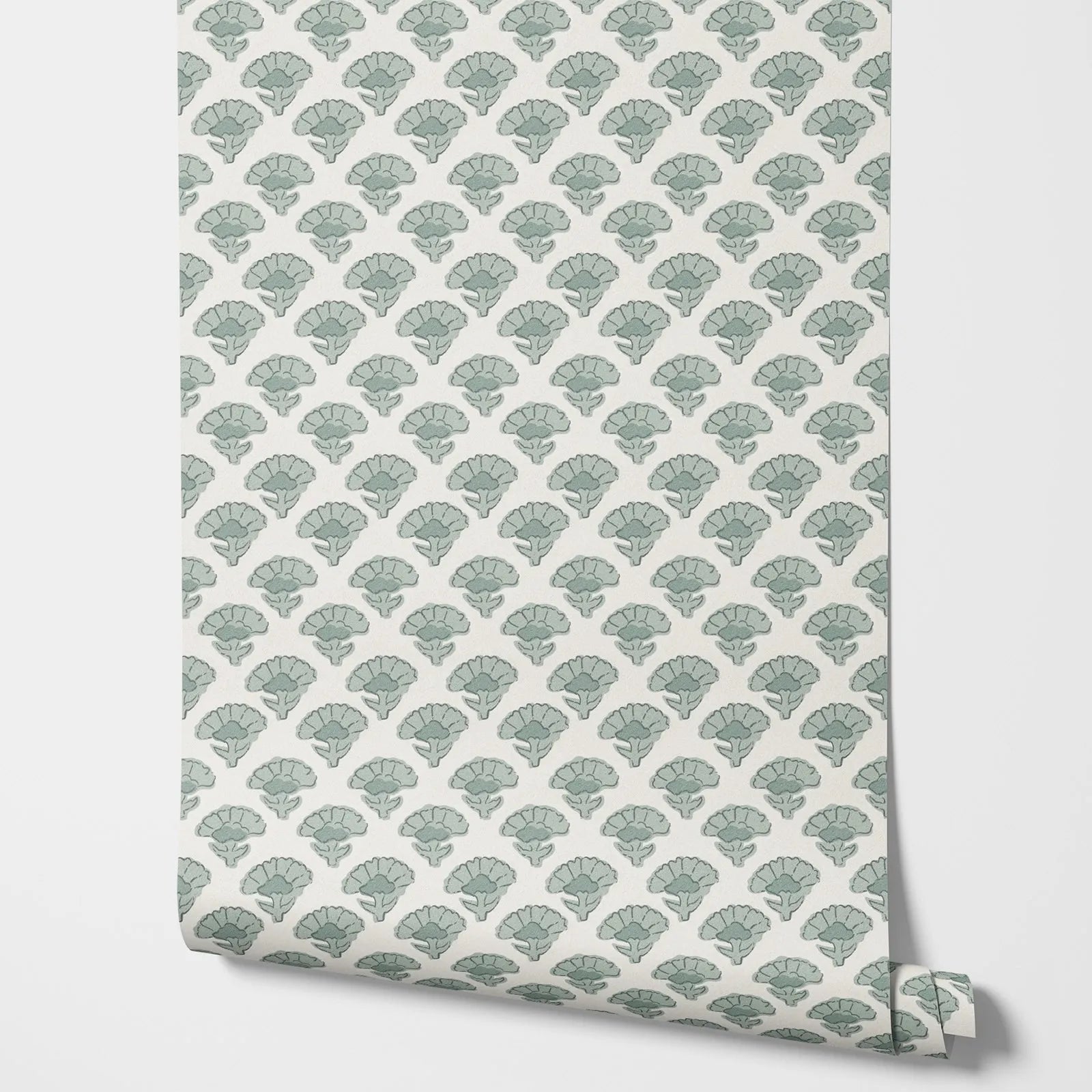 Farmhouse Cottage Wallpaper Peel and Stick,Green Color Wall Mural For Farmhouse Decor Nursery Room,Self-adhesive Or Traditional