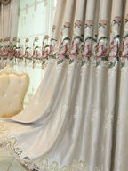 European Style Curtains for Living Dining Room Bedroom Embroidery Blackout