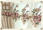 European Style Curtains for Living Dining Room Bedroom Embroidery Blackout